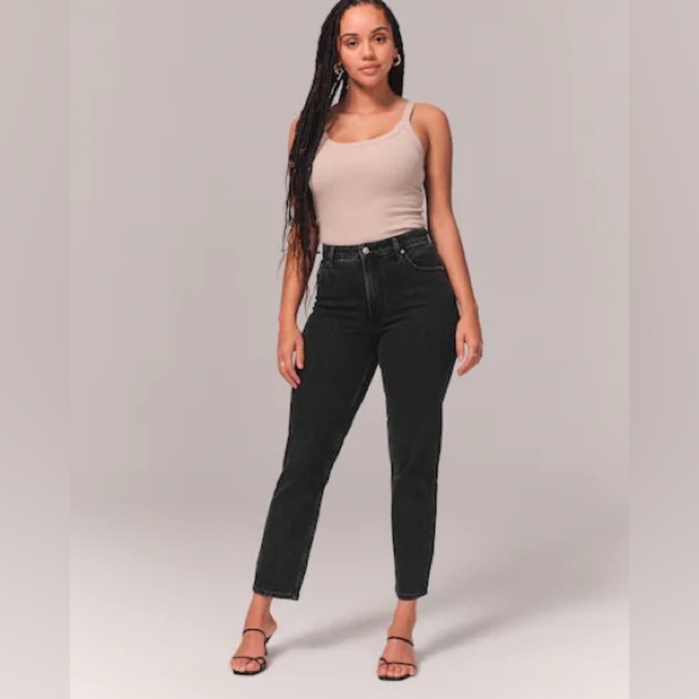 Abercrombie Size 29 Black Mom Jeans